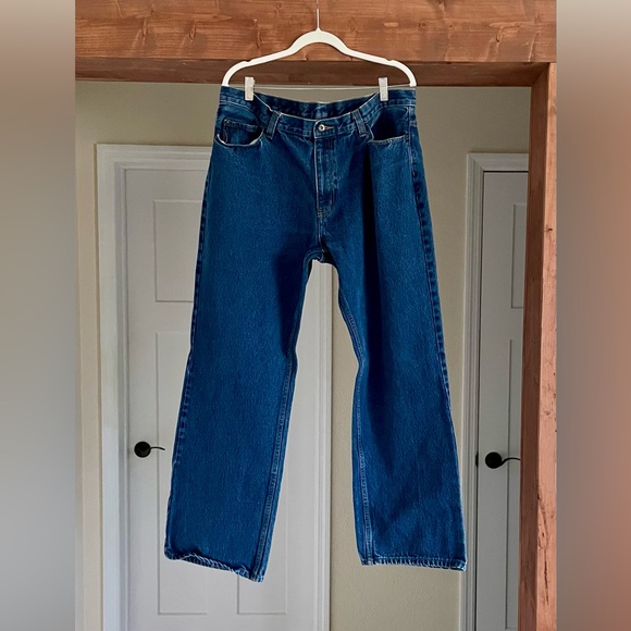 Relaxed Fit Jeans for Men 40 X 34 Dark Wash - Picture 8 of 9